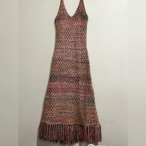 Zara KNIT FLAPPER DRESS size M